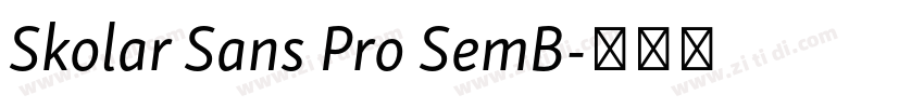 Skolar Sans Pro SemB字体转换